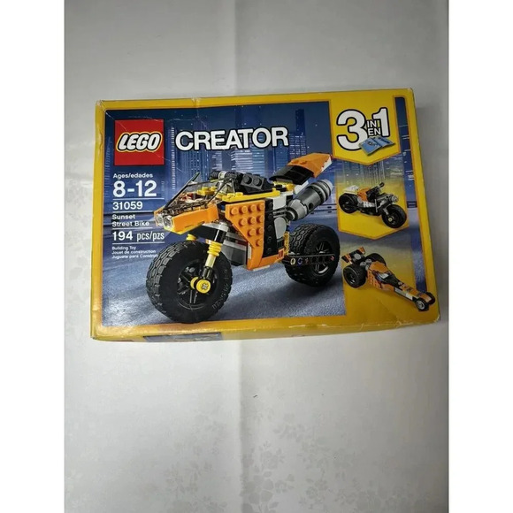 LEGO #31059 Creator 3-in-1 Sunset Street Bike COMPLETE & ORIGINAL NIB